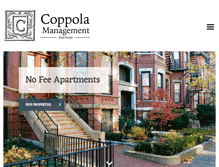 Tablet Screenshot of coppolamanagement.com